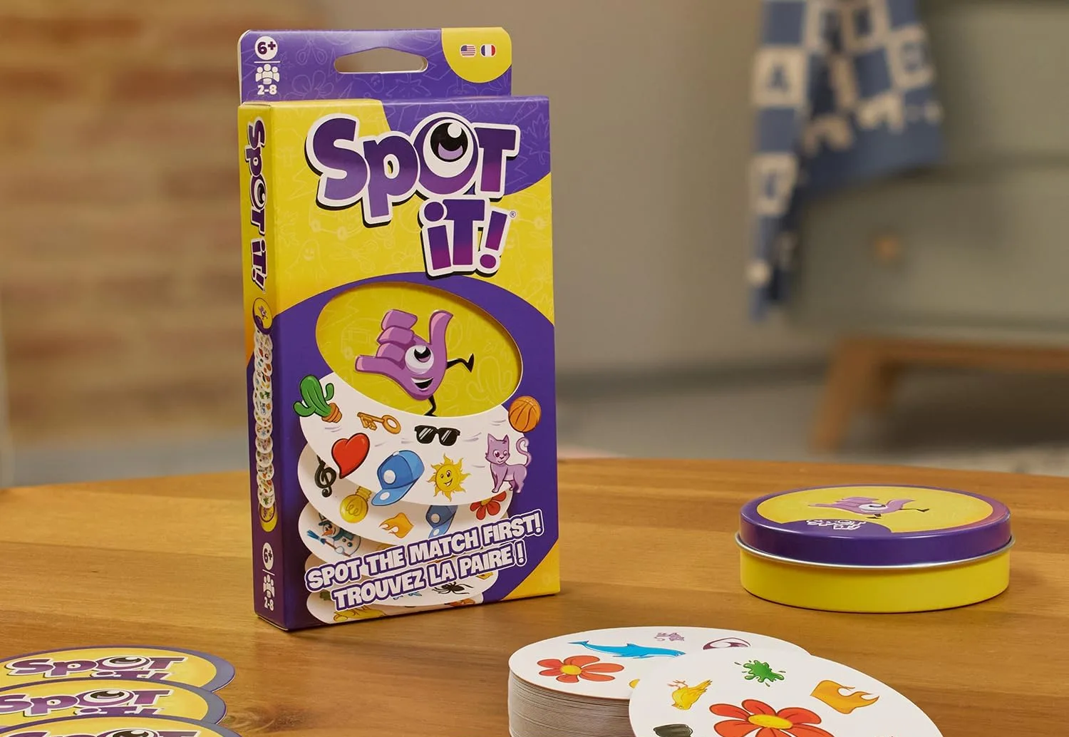 Spot It card game for kids family game night and travel