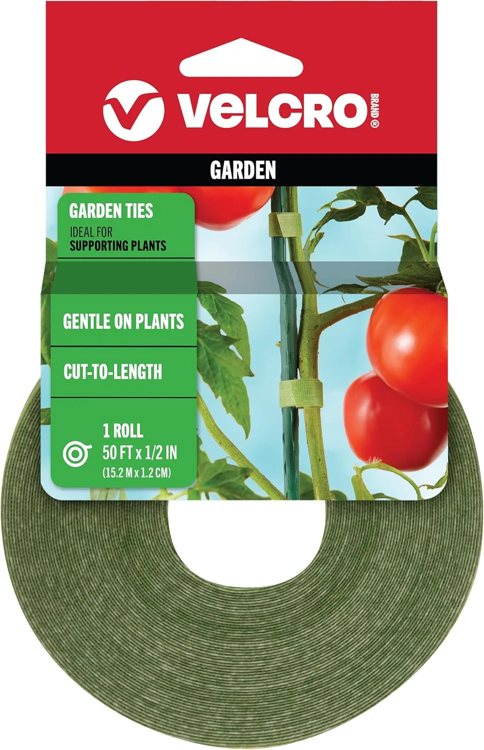 adjustable garden ties securing monstera stems to a support