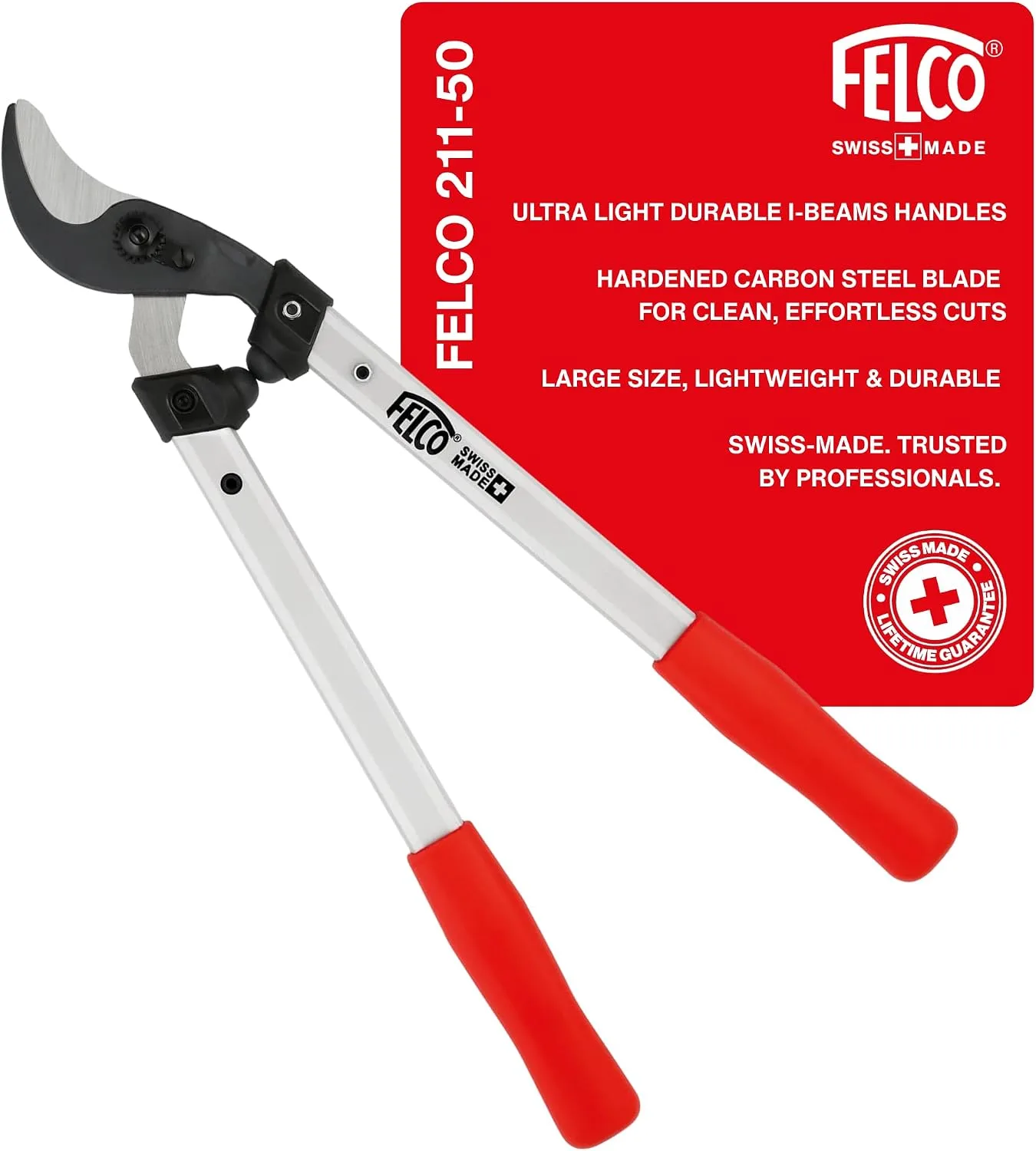FELCO F211-50 loppers for pruning thicker fruit tree branches
