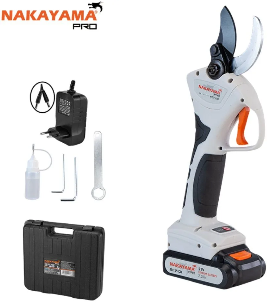 Акумулаторна лозарска ножица Nakayama Pro EC1400 за резитба на рози