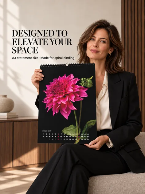 A Year of Wild Beauty 2027 floral wall calendar by BioGardn