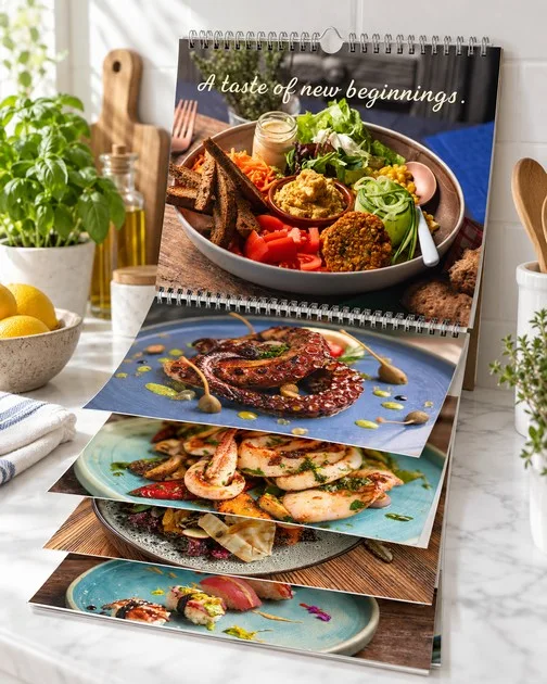 A Taste of New Beginnings 2027 food photography calendar